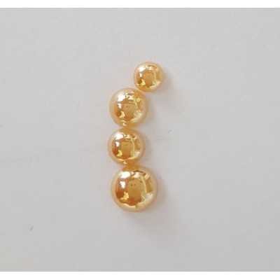 8 mm Gold Pearl gyöngyház AB félgyöngy