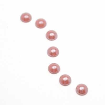 6 mm Pink Coral Pearl gyöngyház AB félgyöngy