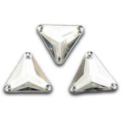 16mm Crystal háromszög varrható Akril kristály