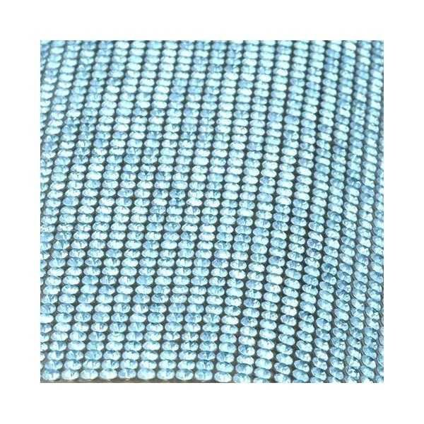 Aquamarine strassz kristály gyémánt szalag 40 x 2 cm