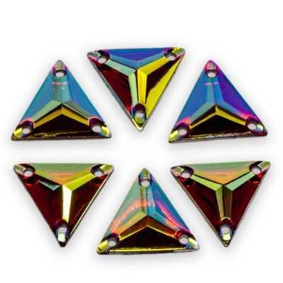 Siam Ab 16 mm háromszög varrható szintetikus strassz