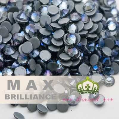 ++ DiamonD ++ Csillogó sötétkék MaxBrilliance vasalható kristály, strasszkő