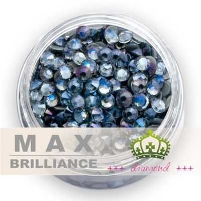 ++ DiamonD ++ Csillogó sötétkék MaxBrilliance vasalható kristály, strasszkő