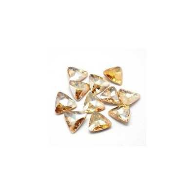 Golden Shimmer háromszög 18 mm kristály kaboson