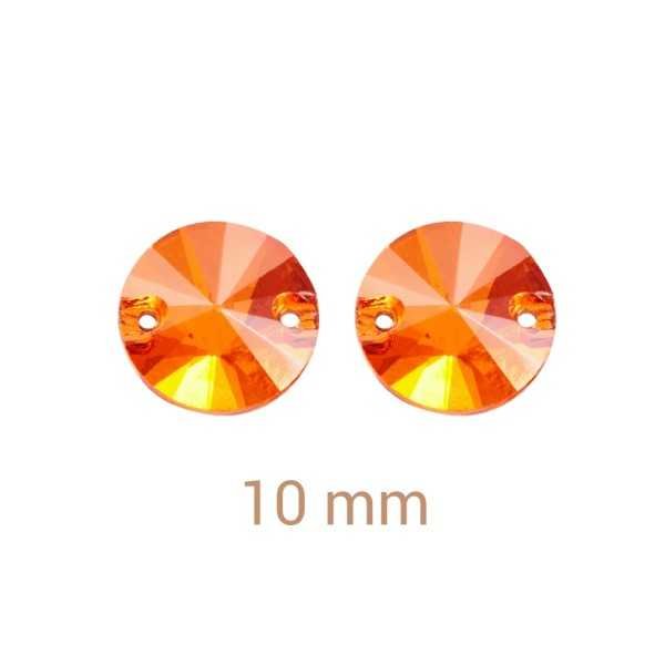 6 db Narancs AB varrható rivoli 10mm