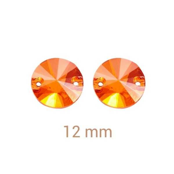 6 db Narancs AB varrható rivoli 12mm