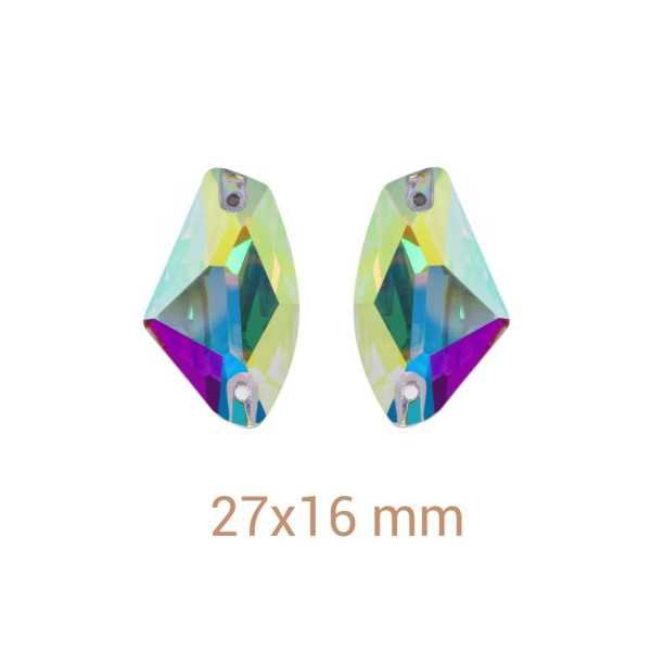 3db Galactic Crystal AB varrható üveg kristály 27mm